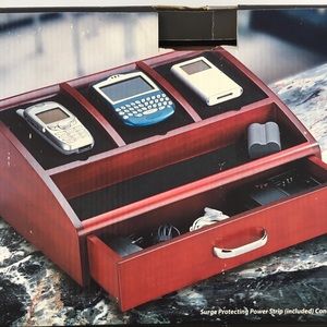 home elements Storage & Organization - Home Elements Wood Charging Station Organizer home elements Storage & Organization - Home Elements Wood Charging Station Organizer